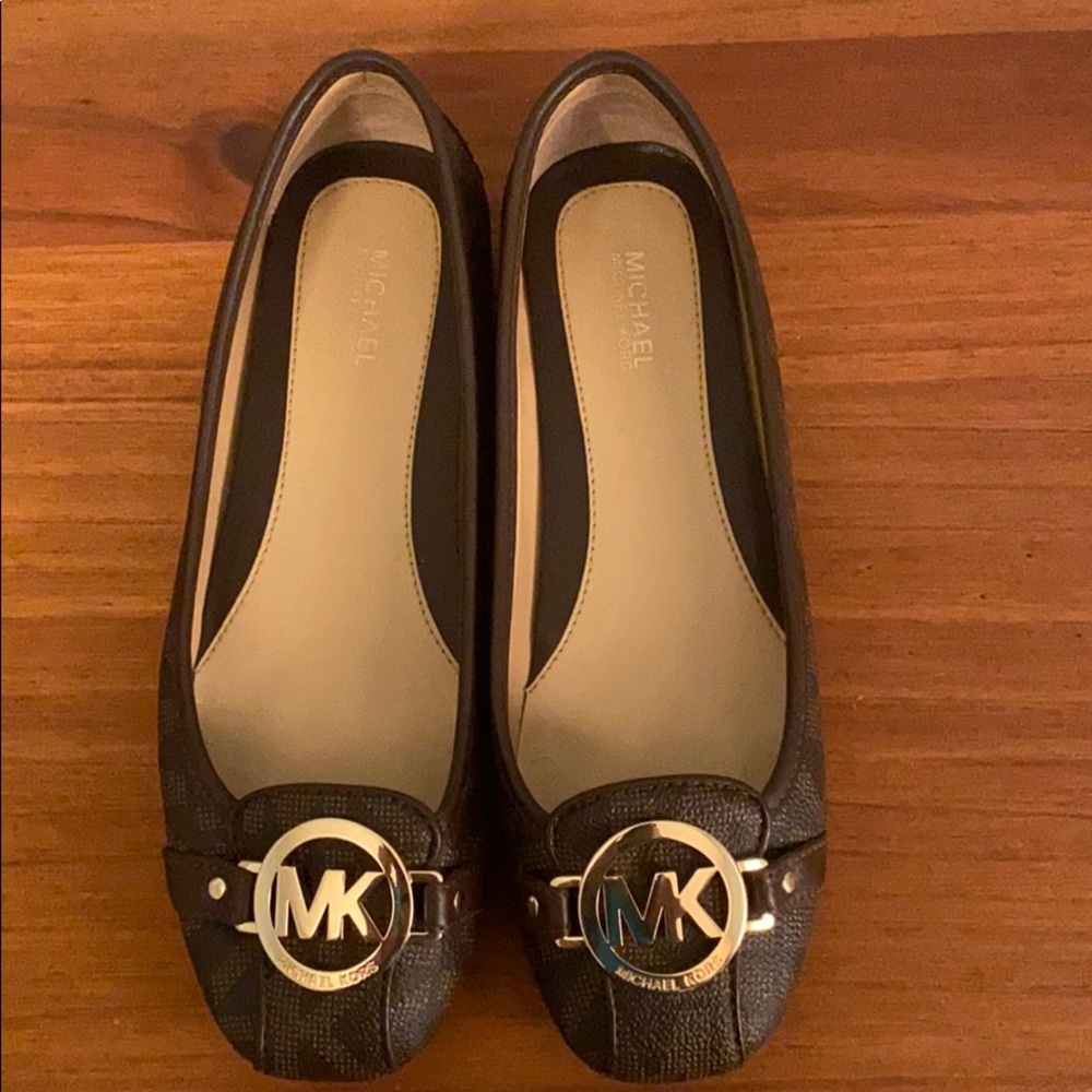 Michael Kors Brown MK Flats